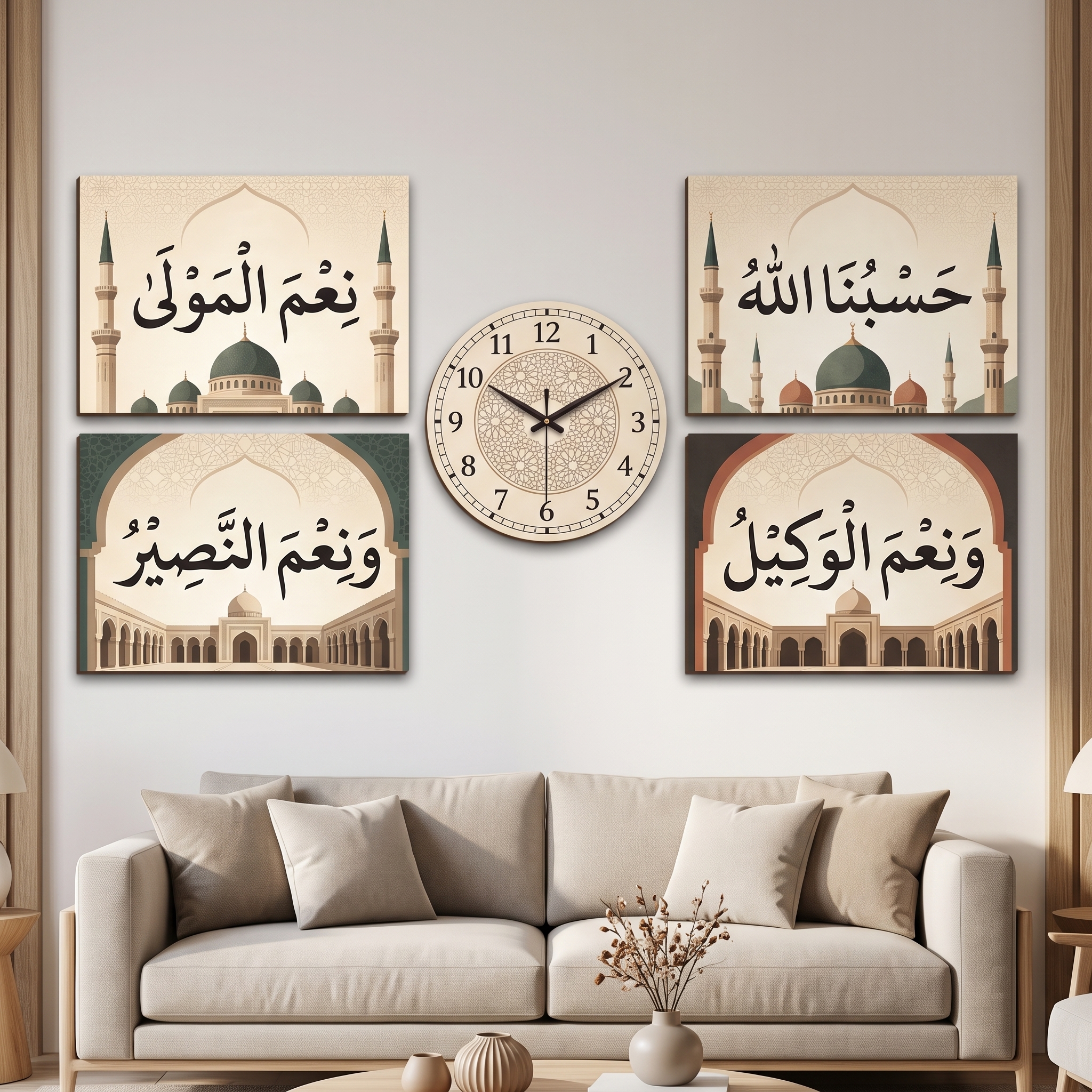 Hasbu Allah Frames Clock (FR02)