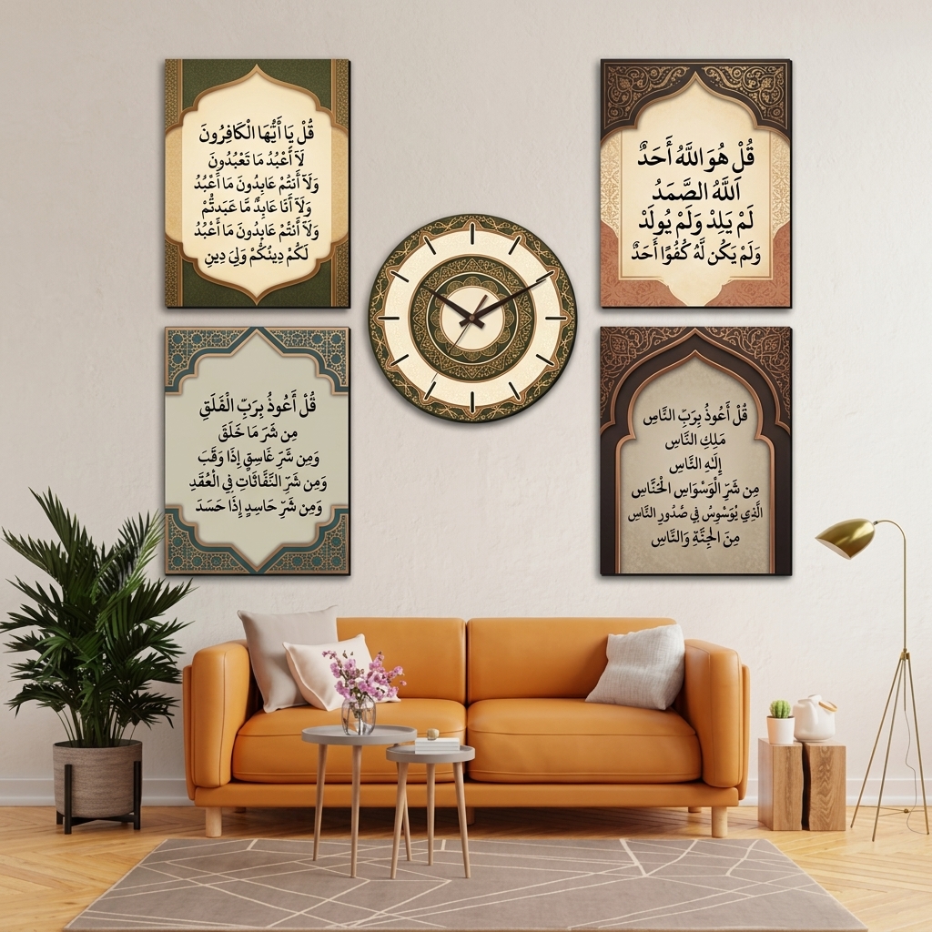 4 Qul Frames Clock (FR03)