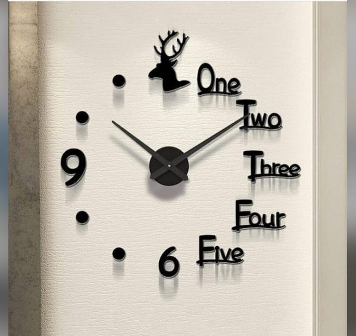3D LAEGE SIZE WALL CLOCK (ZS56)